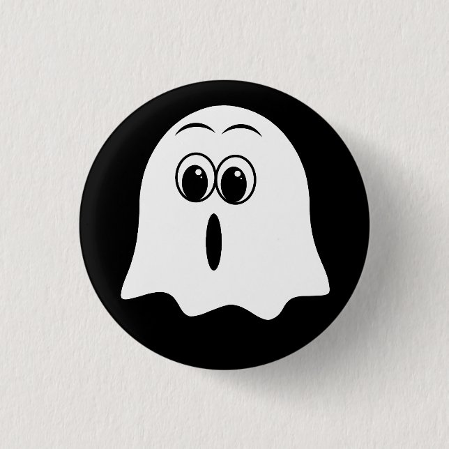 Funny Ghost emoji! 3 Cm Round Badge (Front)