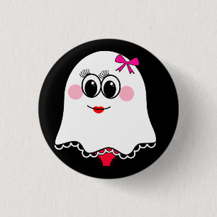 Funny Ghost emoji! 3 Cm Round Badge