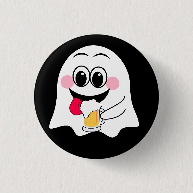 Funny Ghost emoji! 3 Cm Round Badge (Front)