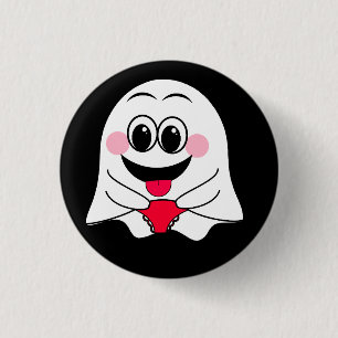 Funny Ghost emoji! 3 Cm Round Badge