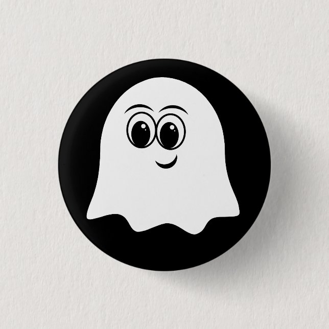 Funny Ghost emoji! 3 Cm Round Badge (Front)