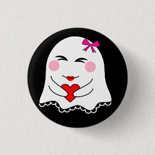 Funny Ghost emoji! 3 Cm Round Badge