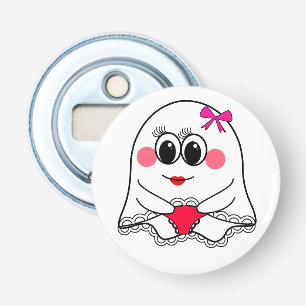 Funny Ghost emoji! Bottle Opener