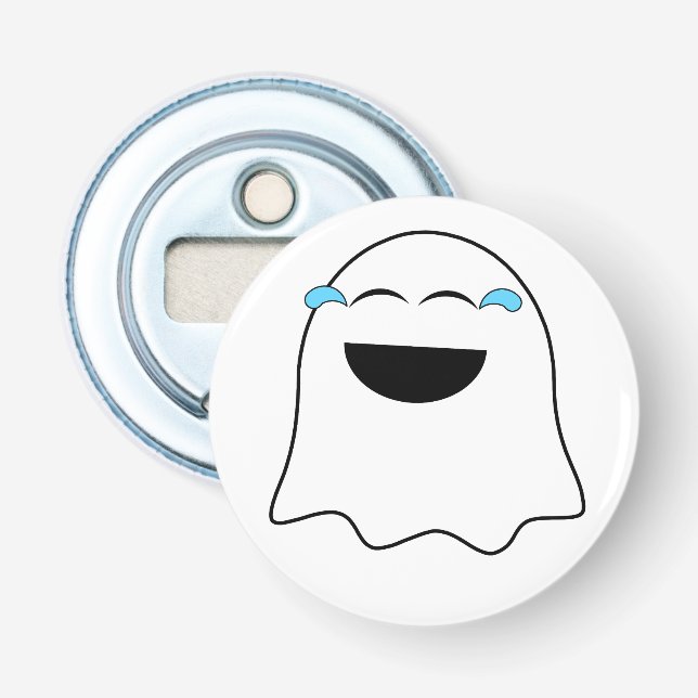 Funny Ghost emoji! Bottle Opener (Front)