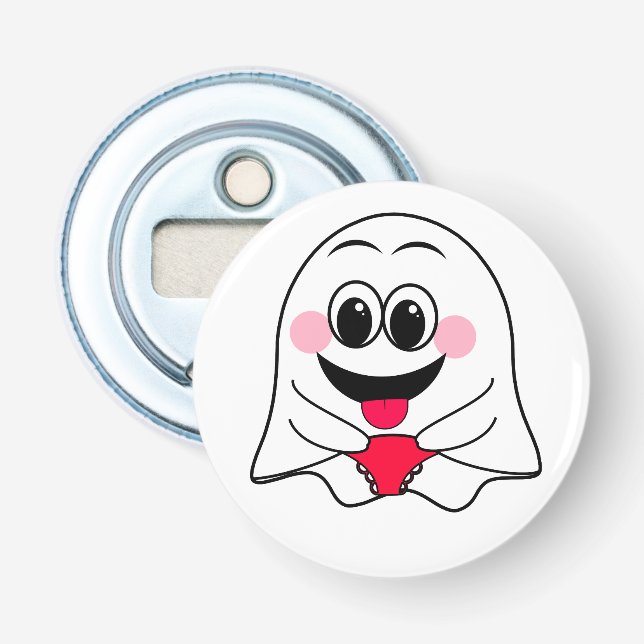 Funny Ghost emoji! Bottle Opener (Front)