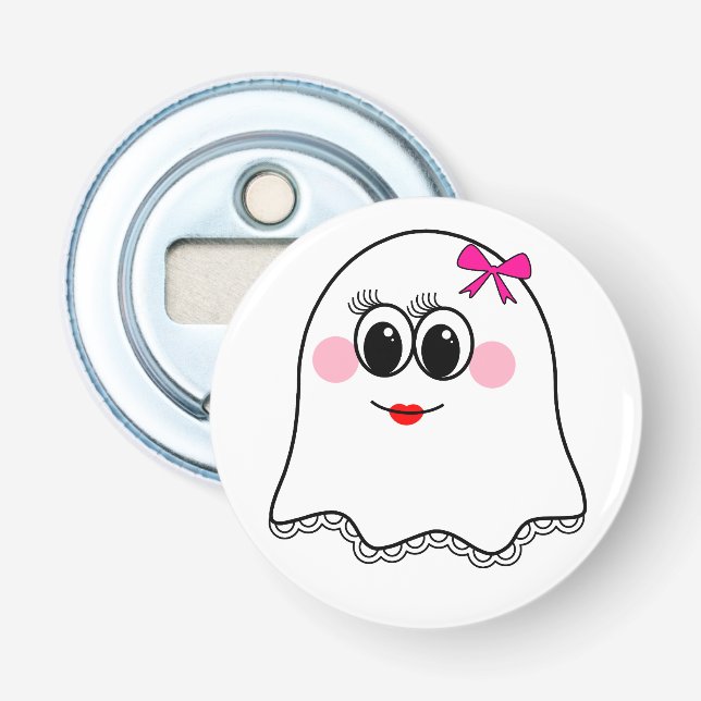 Funny Ghost emoji! Bottle Opener (Front)
