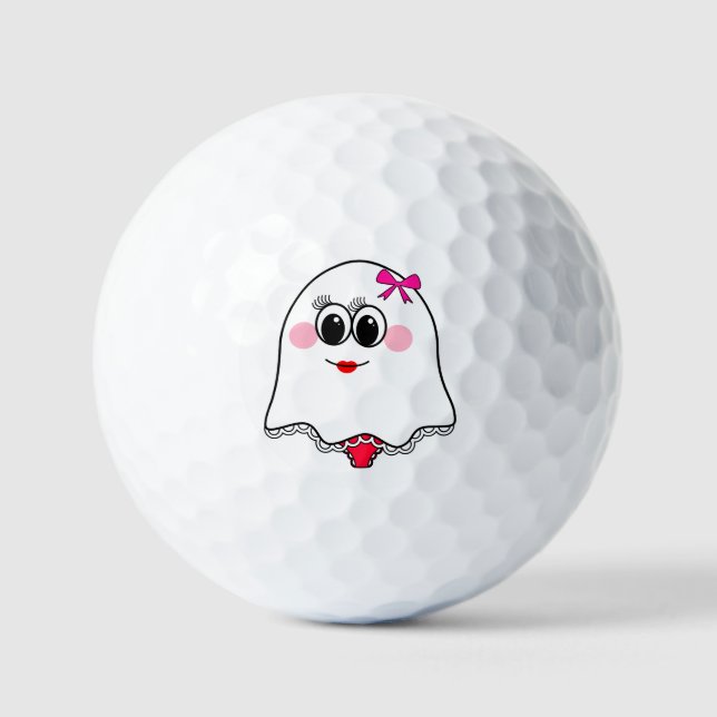 Funny Ghost emoji! Golf Balls (Front)