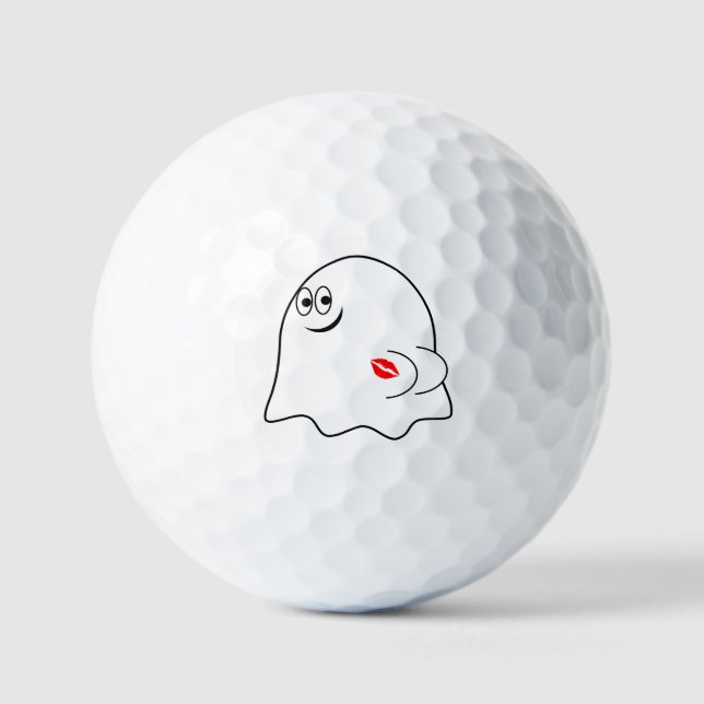 Funny Ghost emoji! Golf Balls (Front)