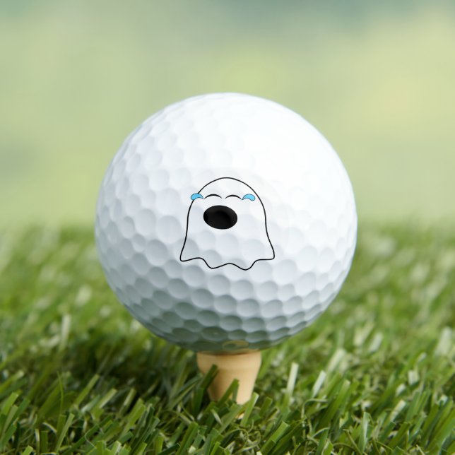 Funny Ghost emoji! Golf Balls (Insitu Tee)