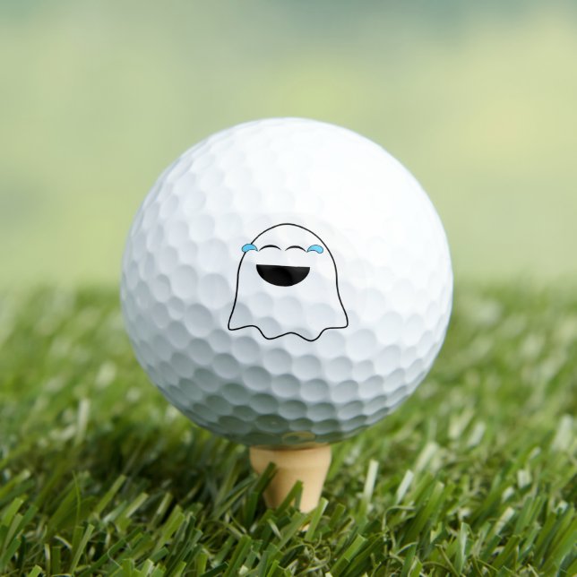 Funny Ghost emoji! Golf Balls (Insitu Tee)