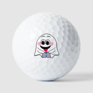Funny Ghost emoji! Golf Balls