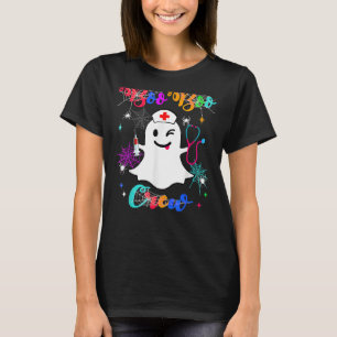 Funny Ghost EMS EMT Paramedic Nurse Halloween Boo T-Shirt