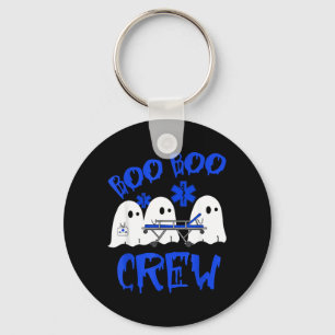 Funny Ghost EMS EMT Paramedic Nurse Halloween Key Ring