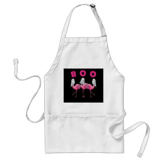 Funny Ghost Flamingo Boo Halloween Costume Gifts Standard Apron