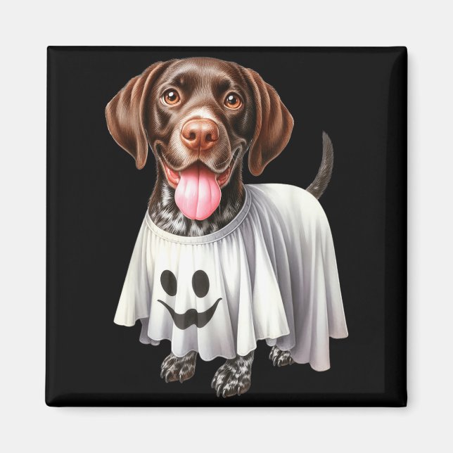 Funny Ghost German Shorthaired Pointer Dog Lover Magnet (Front)