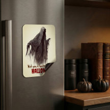 Funny Ghost Halloween Fridge Magnet Decor