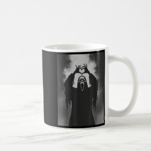 Funny Ghost Hand Heart Sign Soky Costume Halloween Coffee Mug