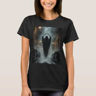 Funny ghost heart hands scary face halloween T-Shirt