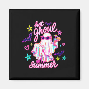 Funny ghost hot ghoul summer vacation halloween magnet