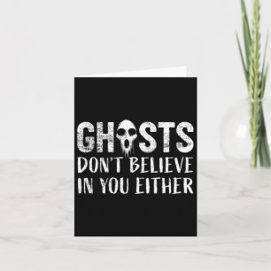 Funny Ghost Hunting Paranormal Investigator Ghosts Card