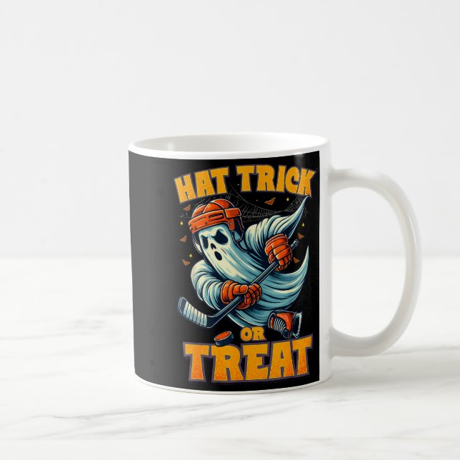 Funny Ghost Ice Hockey Player Halloween Costume Me Coffee Mug (Right)