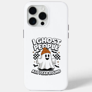 Funny Ghost iPhone Case - I Ghost People All Year