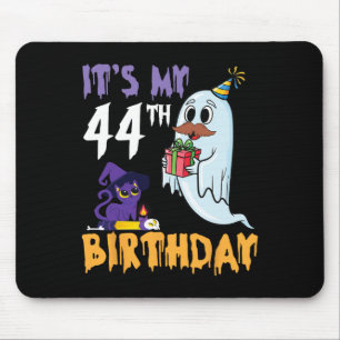 Funny Ghost It's My 44th Birthday Halloween Party Mouse Pad