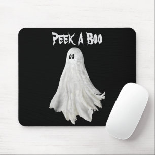 Funny Ghost Of Halloween Past Drawing Mouse Pad