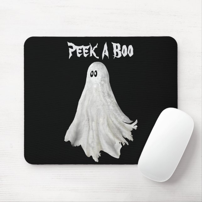 Funny Ghost Of Halloween Past Drawing Mouse Pad (With Mouse)
