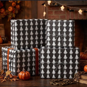 Funny Ghost Of Halloween Past Drawing Wrapping Paper