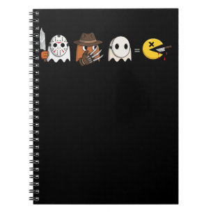 Funny ghost parody of Halloween gamers Notebook
