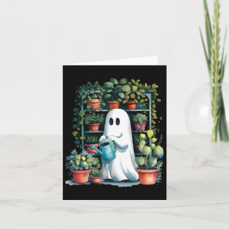 Funny Ghost Plants Spooky Season Trick Or Treat Ha Card