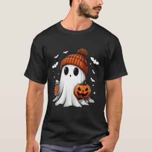 Funny Ghost Pumpkin Jack O Latern Spooky Season Ha T-Shirt