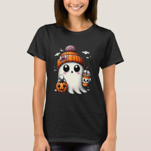 Funny Ghost Pumpkin Spooky Season Jack O Lantern H T-Shirt