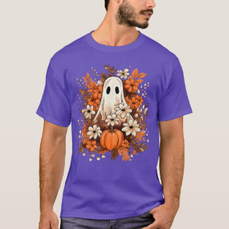 Funny Ghost Pumpkin Spooky Season Trick Or Treat H T-Shirt