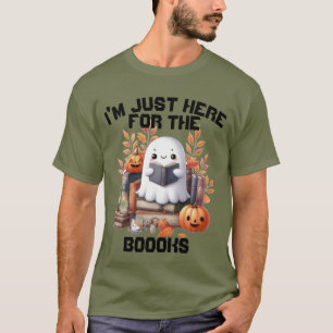 Funny ghost puns  book fall Halloween T-Shirt