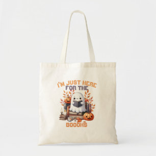 Funny ghost puns book fall Halloween T-Shirt Tote Bag