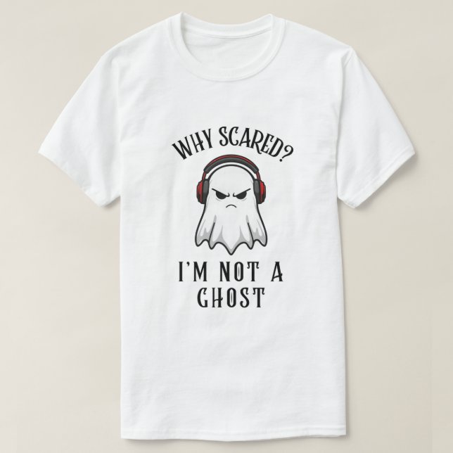 Funny Ghost Vibes T-Shirt (Design Front)