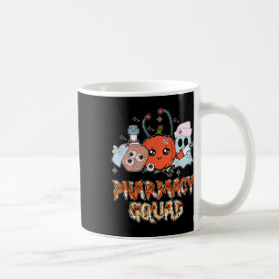 Funny Ghost Witch Pumpkin Pills Pharmacy Squad Hal Coffee Mug