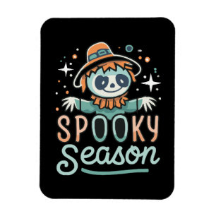 funny ghost with hats, spooky season magnet