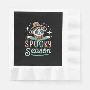 funny ghost with hats, spooky season napkin