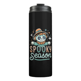 funny ghost with hats, spooky season thermal tumbler