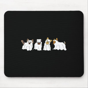 Funny Ghost Yorkshire Terrier Yorkie Dog Lover Hal Mouse Pad