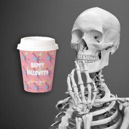 Funny ghosts for a funny Halloween Customisable Paper Cups