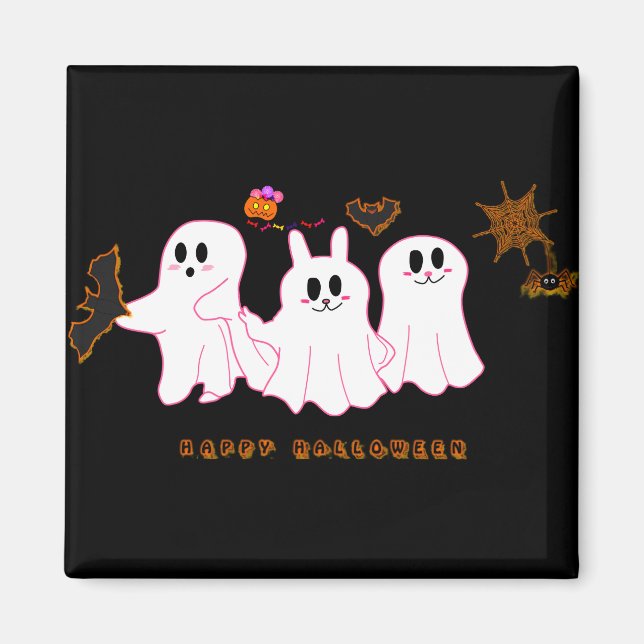 Funny Ghosts Posing For A Picture | Magnet (Front)