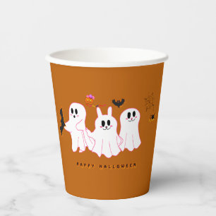 Funny Ghosts Posing For A Picture Paper cup