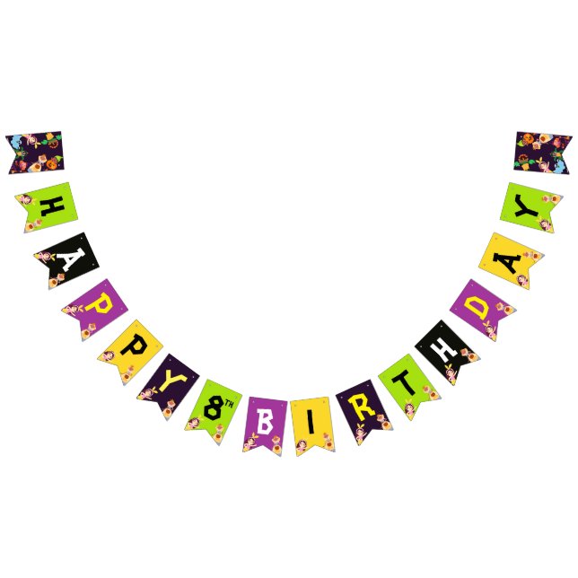 Funny Giant Long Yellow Banana Wearing Summer Sung Bunting (All)