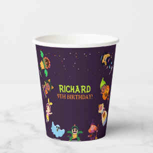 Funny Giant Long Yellow Banana Wearing Summer Sung Paper Cups