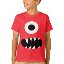 Funny Giant One Eyed Monster Face Kids Colourful