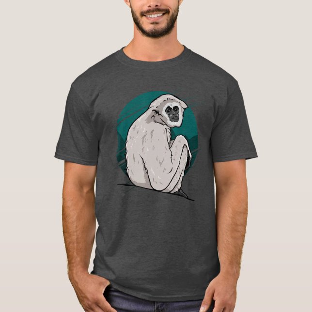 Funny Gibbon Monkey friend T-Shirt (Front)